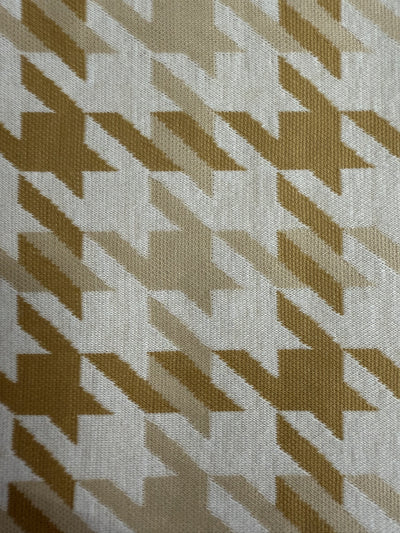 Tejido Jacquard Estampado - Pied de Poule Amarillo